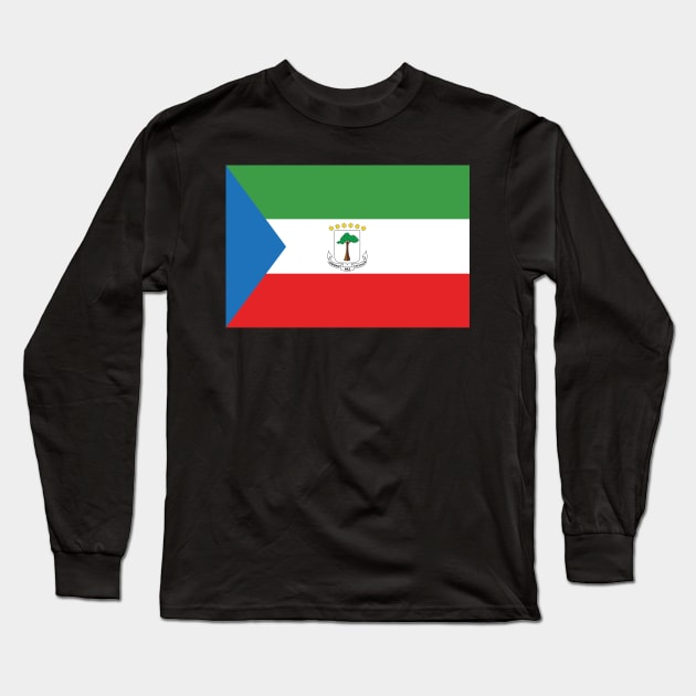 Equatorial Guinea Long Sleeve T-Shirt by Wickedcartoons